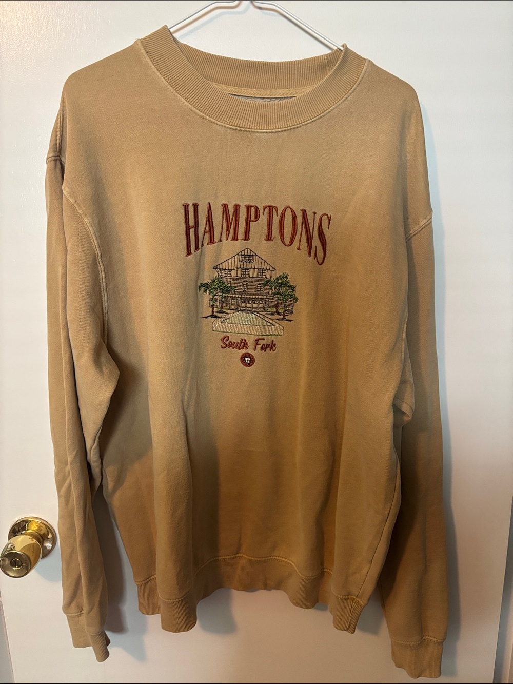 Cozy Lived In Autumn Core Granola Girl PacSun Hamptons Crewneck Large